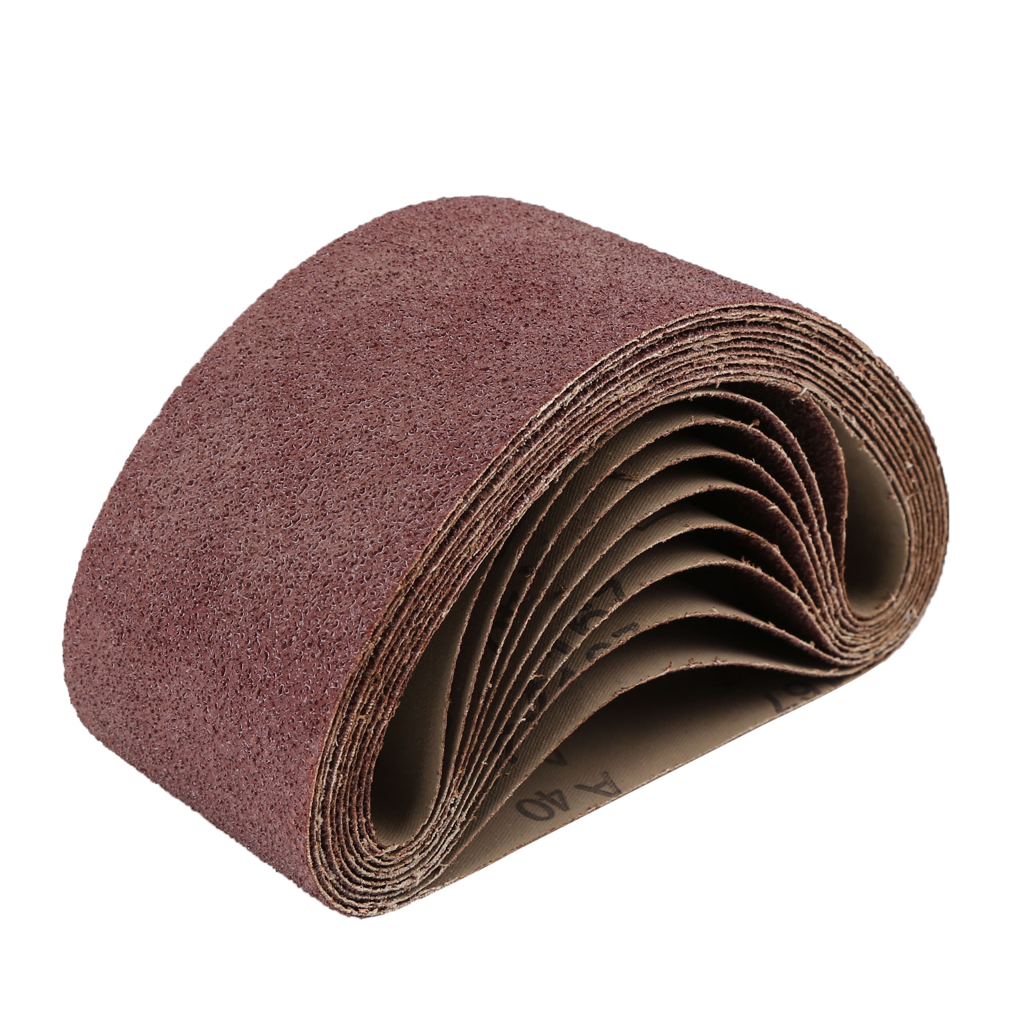 Unique Bargains 3x18 inch Sanding Belts 40 Grit Aluminum Oxide Sanding Belt Sandpaper for Portable Belt Sander 10 Pcs Walmart