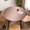 thumbnail image 5 of Ombre Maroon Elastic Fitted Round Table Cover Gradient Color Waterproof Outdoor Tablecloth for Holiday Party, Picnic, Patio & Dining Fits Tables Up to 55"-60", 5 of 8