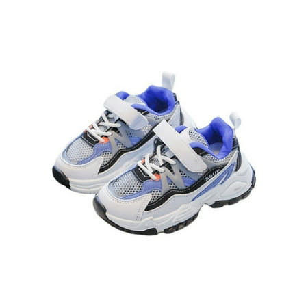 

Crocowalk Girl Cozy Closed Toe Trainers Comfortable Magic Tape Sneakers School Non Slip Pure Color Shoes