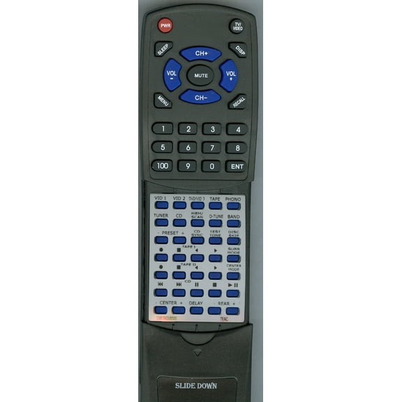 Replacement Remote for TEAC CARTAGV8500, RTCARTAGV8500, UR410S, AGV8525