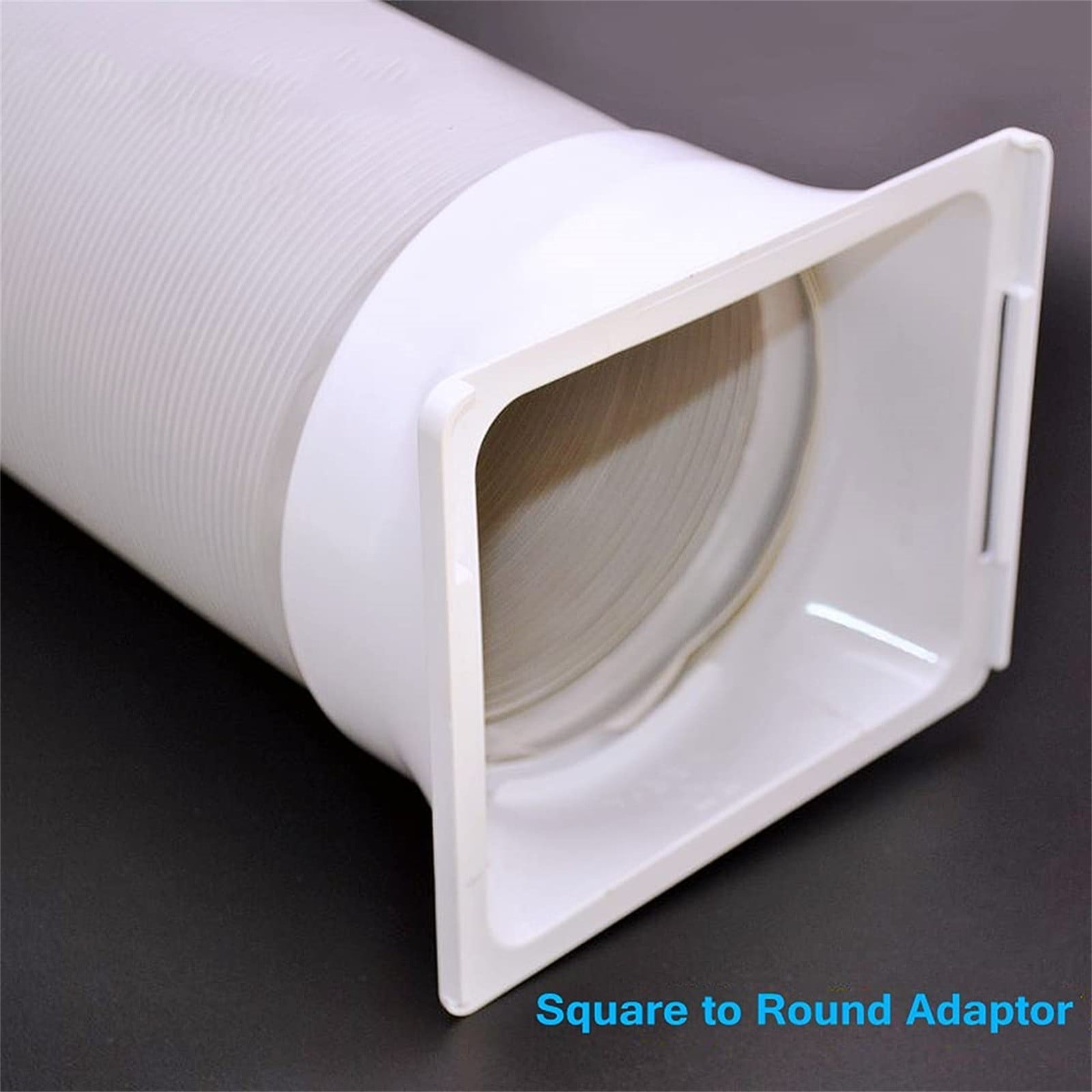 5.9 Inch Portable Air Conditioner Exhaust Hose Coupler,Portable Ac Hose Connector,Square To Round Coupler, Window Adapter Mobile Air Conditioner Accessories– Not Universal, Check Compatibility