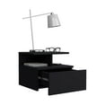 thumbnail image 6 of Tuhome Adele Floating Nightstand with One Drawer and Two Lower Shelves, Wall-Mounted shelf, 6 of 7
