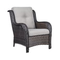 thumbnail image 2 of POCASSY Wicker Patio Lounge Chairs with Ottomans and Cushions, Set of 2, Brown Ratten & Beige Cushions, 2 of 6