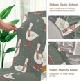 thumbnail image 5 of Yayeee 4 Pack Dining Chair Covers Stretch Parson Chairs Slipcovers Seat Protector, Winter Goose, 5 of 6