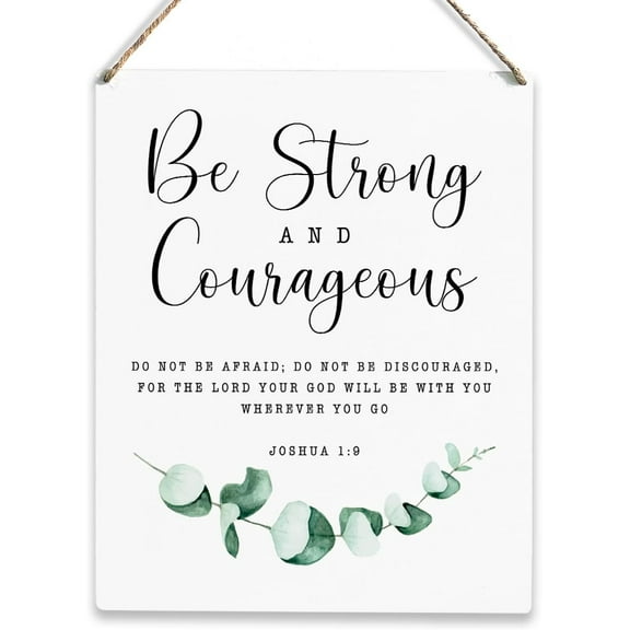 8x10 Inch Christian Inspirational Quotes Wall Art Motivational Rustic Religious Decor Wall Hanging Wooden Sign Positive Affirmations Bible Verse Farmhouse Wood Plaque For Home Office Kitchen Decor