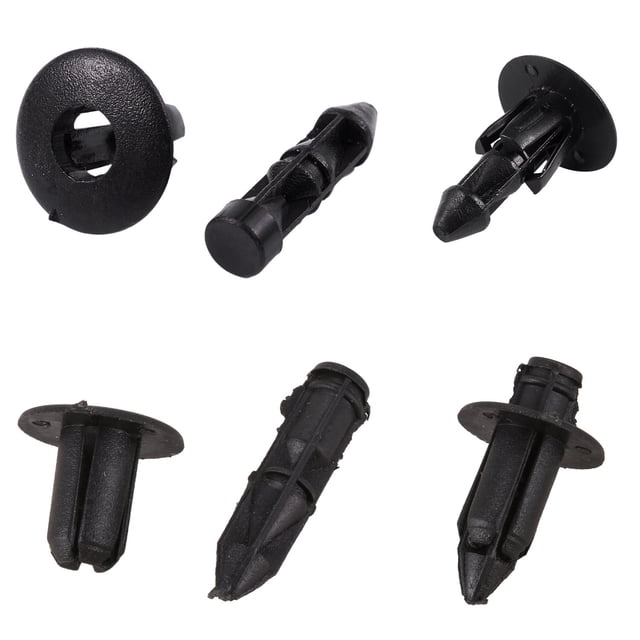 50 Pcs 6mm x 12mm Plastic Rivets Car Push Clips & 100 Pcs 7mm Hole Plastic Rivets Fastener Car Fender Bumper Push Clips