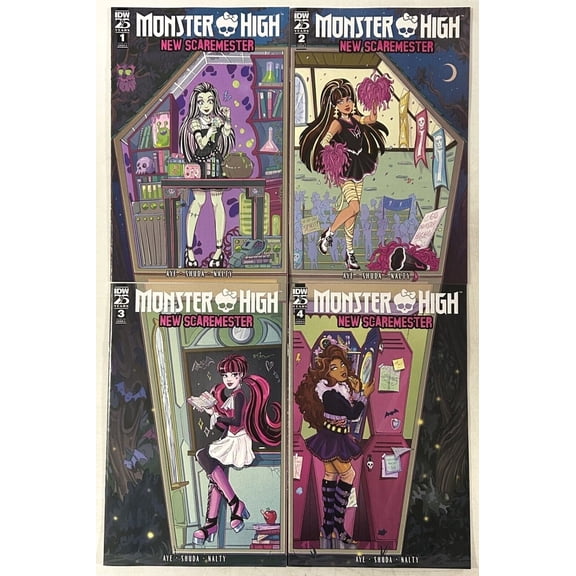 Monster High: New Scaremester #1-4 VF/NM complete series ; IDW
