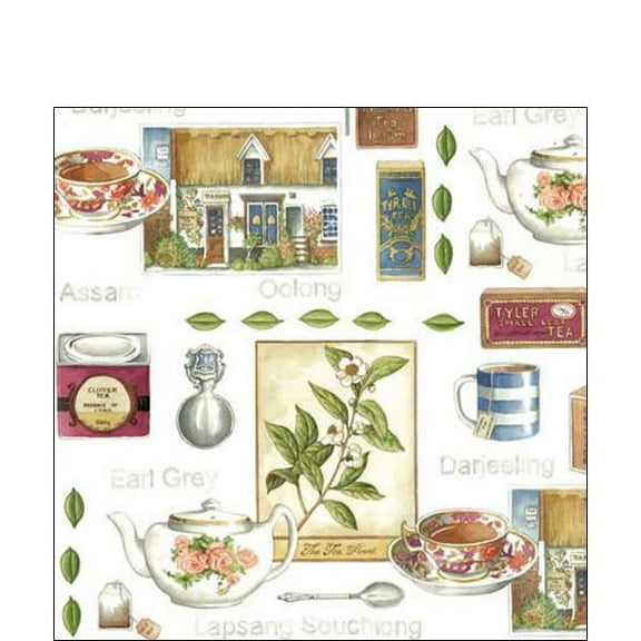 Tea Room Paper Cocktail Napkins