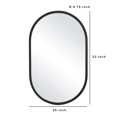 thumbnail image 5 of Benjara BM239261 20 in. Contemporary Style Oblong Shape Mirror, Black, 5 of 5