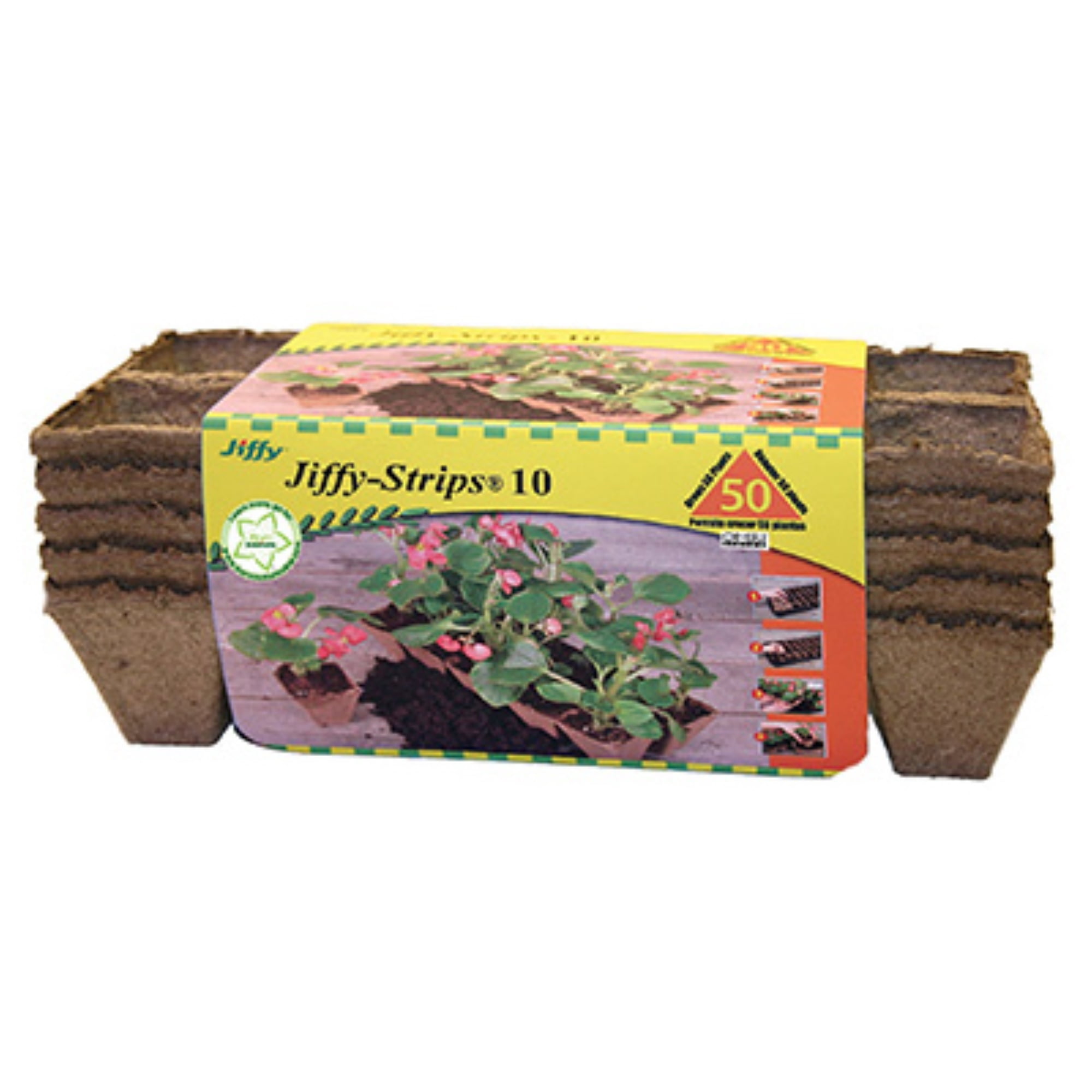 50 Pots Flower Vegetable Seed Planter 100% Biodegradable Peat Pots Peat Strips 