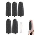 thumbnail image 1 of Paquete de 5 recambios de rodillos de repuesto gruesos negros compatibles con la lima de herramientas eléctrica Finishing Touch Flawless Pedi incluye un cepillo de limpieza, 1 of 5