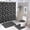 Abstract, variant on Bathroom Rugs Sets 4 Piece with Shower Curtain, Abstract Floral Pattern Printed on Shower Curtain and Bath Mat Set, Great for Master Bath Beach House Modern Home, 72 x 72 inches