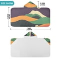 thumbnail image 4 of Yayeee Kids Hooded Towels Toddler Soft Absorbent Beach Bathing Wrap 50" x 23.5", Purple Mountain, 4 of 5
