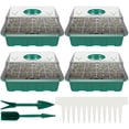 thumbnail image 1 of 12 Cells Seed Trays Seedling Starter Tray  Humidity Adjustable Plant Starter Kit with Dome and Base Greenhouse Grow Trays Mini Propagator for Seeds Growing Starting, 1 of 9