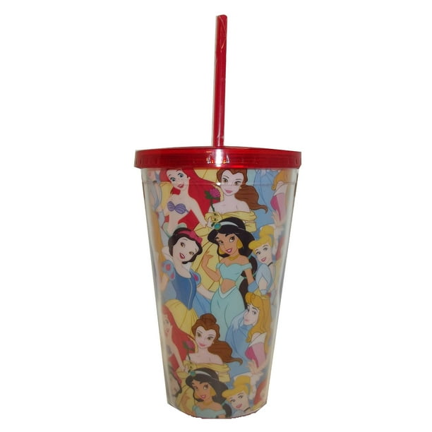 Disney Princess' Collage 16oz Cup with Straw