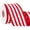 Red/White, variant on Stripe Wired Ribbon, 10 Yard, Horizontal Striped Burlap Ribbon for Craft, Rustic Wreath,Christmas Tree Decoration, Outdoor Decoration