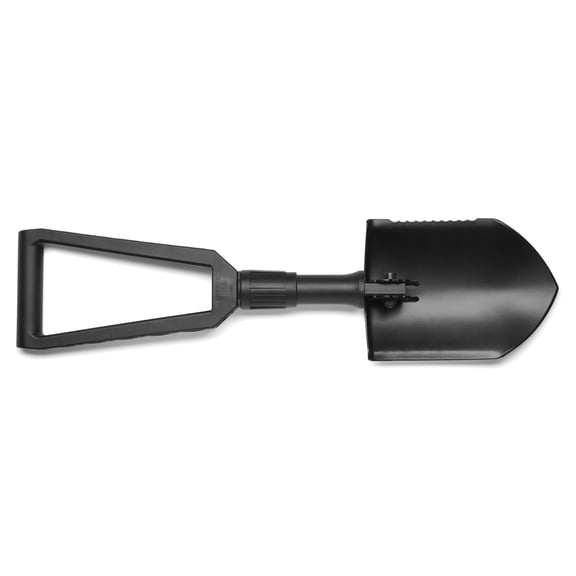 Gerber Gear Folding Spade E-Tool, Heavy-Duty Camping Shovel with Serrated Edge, Compact Survival Gear, Black