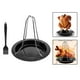 thumbnail image 3 of Estante de parrilla de pavo Estante duradero para de pollo, herramienta desmontable vertical, parrilla de bandeja de material acero inoxidable de piezaza, para , Camping, , B Fanmusic Estante de parrilla de pavo, 3 of 7