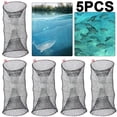 thumbnail image 1 of Trampa Plegable para Pesca Cangrejos Jaulas para Peces Red para Camarones Diámetro 30 5 Uds., 1 of 8
