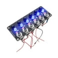 thumbnail image 2 of Ysyqkn Toggle Switch Panel 6 Gang Easy to Use Car Professional Vehicles Truck Marine 12, 2 of 9