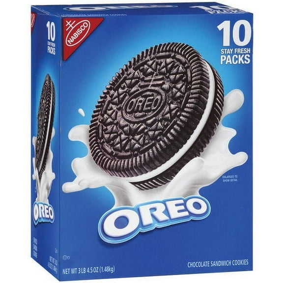Nabisco  Oreo Original Chocolate Sandwich Cookies 52.5 oz. 10/pack (220-00417)