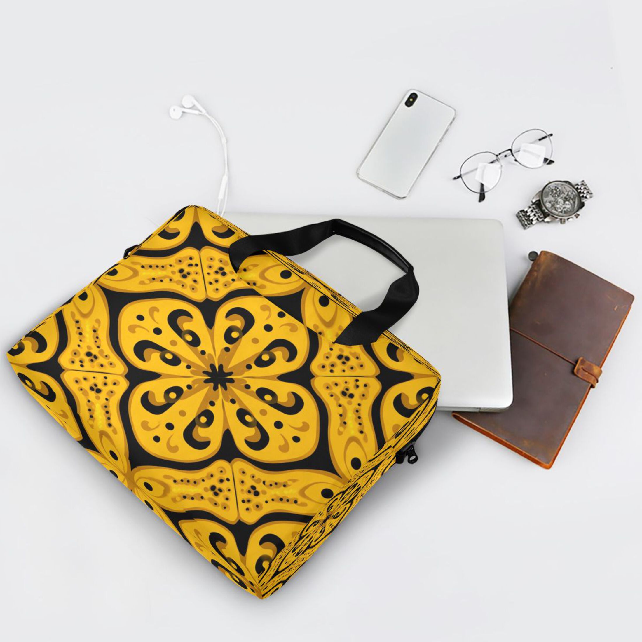 Laptop Bag Laptop Briefcase 15.7 x 3 x 11.8 Inches Laptop Bag Briefcases Laptop Storage Travel Laptop Bag Work Laptop Bag Yellow