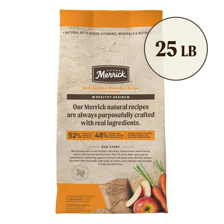 Merrick dog food 25 lb bag hotsell