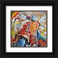 thumbnail image 1 of Colle, Pasquale 20x20 Black Ornate Wood Framed with Double Matting Museum Art Print Titled - Vespa II, 1 of 4