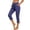 Navy Pant, variant on Kvture Capris for Women Casual Summer Wide Leg Crop Pants Loose Comfy Drawstring Yoga Jogger Capri Pants with Pockets Wine Pant XXL