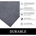 thumbnail image 3 of A1HC Indoor Outdoor Mat, Front and Back Entrance Welcome Mats, Large Front Door Patio Mats 24x36 Inches, Non-Slip Easy Clean Entrance Washable Large Size Doormats, Dark Grey, 3 of 7