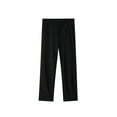 thumbnail image 4 of Mens Stretch Dress Pants Flat Front Business Casual Pants Classic Fit Lightweight, Black, 4 of 9