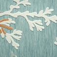 thumbnail image 4 of LR Home Vlora Fran Floral Nautical Indoor/Outdoor Performance Area Rug, Blue/Orange, 5' x 7', 4 of 9