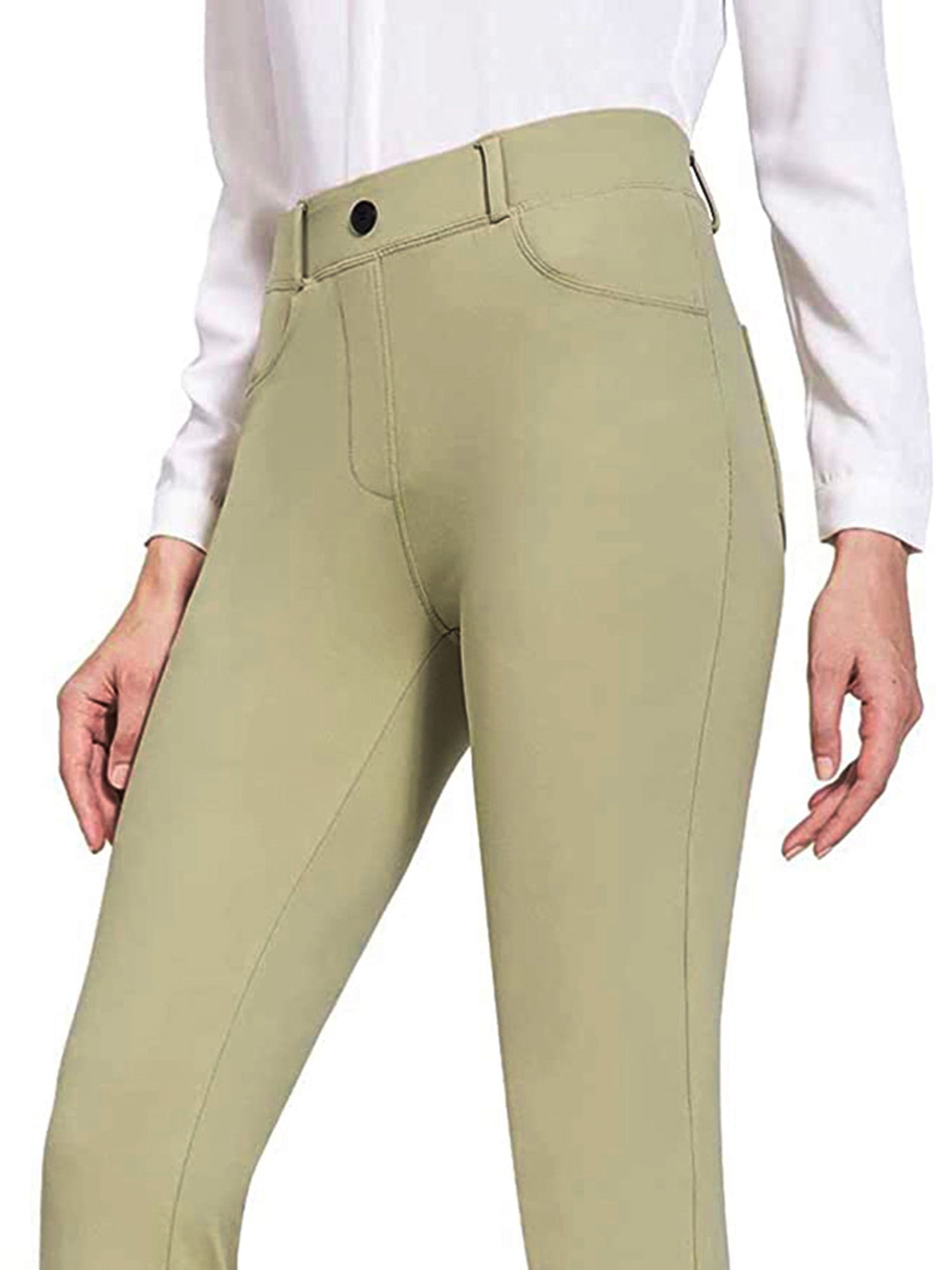 BANETTETA Womens Slacks for Work Professional Khaki Business Trousers for  Women High Waisted Stretchy Fall 2023 Tommy Control (Khaki Regular L) at   Women's Clothing store