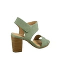thumbnail image 2 of Soda Wait Womens Open Toe Chunky Heel Ankle Strap Block High Heel Dress Sandals, 2 of 2