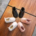 thumbnail image 4 of Winter girls kids fashion thick and pile waterproof ankle snow boots flat warm fur soft sol casual shoes, 4 of 5