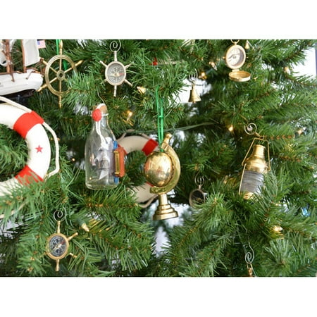 Handcrafted Nautical Decor Br World Globe Christmas Tree Ornament Handcrafted Nautical Decor Br World Globe Christmas Tree Ornament