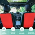 thumbnail image 4 of FH Group Faux Leather Auto Seat Back Kick Protectors, Heavy Duty Car Kick Mats for Kids – 2-Pack Waterproof Protection from Dirt, Mud, Easy to Clean - Red, 4 of 6