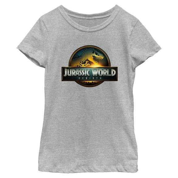 Girl's Jurassic World: Rebirth Official Movie Logo Graphic T-Shirt