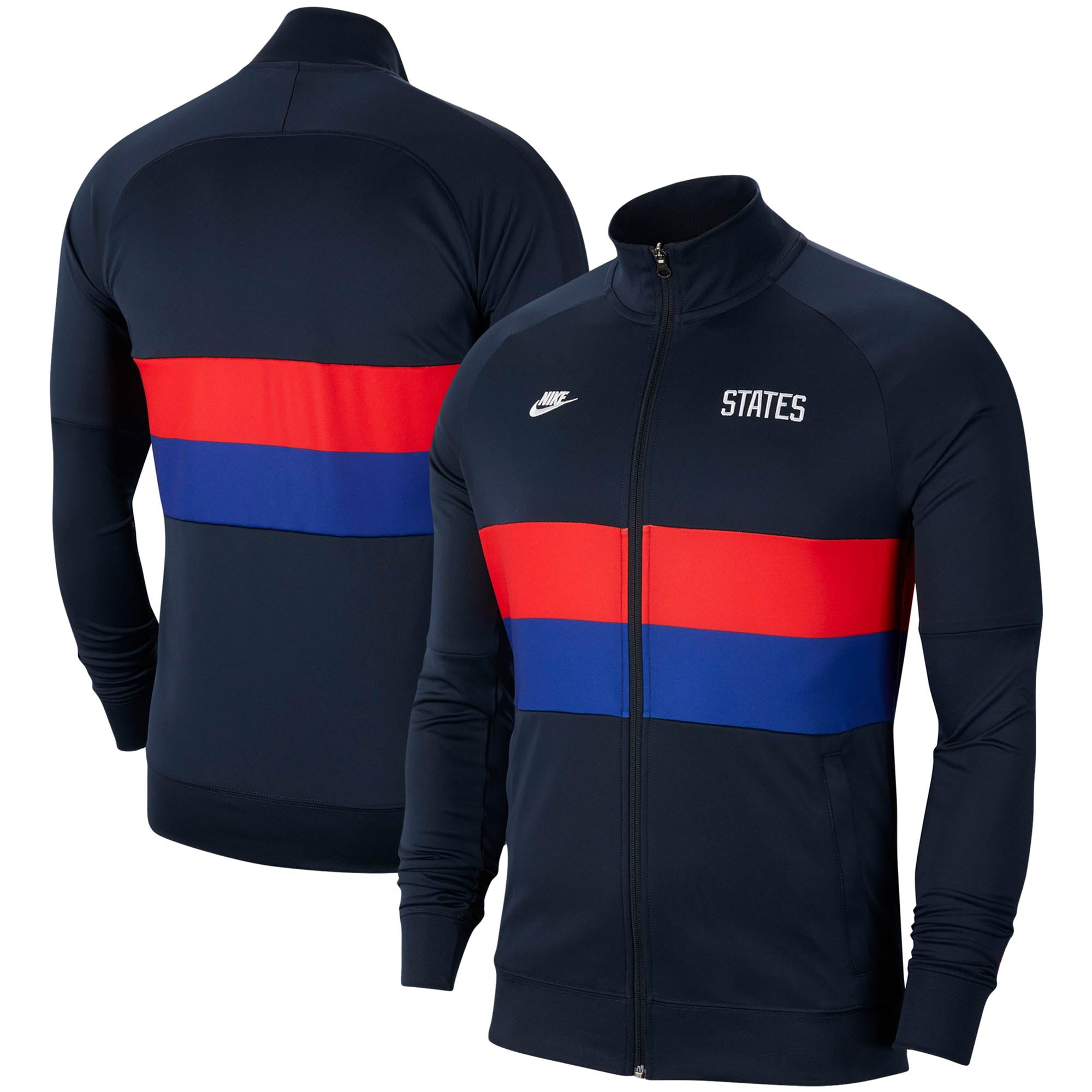 Nike - USMNT Nike I96 Anthem Track Raglan Full-Zip Performance Jacket - Navy - Walmart.com 