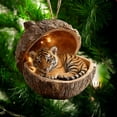 thumbnail image 1 of Christmas Ornaments Acrylic 2D Tree Pendant with Ribbon, Festive Holiday Hanging Decorations for Tree Home Office, Durable Shatterproof, 1 of 7
