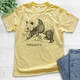 thumbnail image 2 of Kids Pandastic Shirt, Youth Kids Boy Girl T-Shirt, Panda Bear Shirt, Bear Shirt, Yellow, Medium, 2 of 4