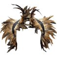 thumbnail image 3 of Collar envolvente de cuello de plumas, collar de plumas naturales, chal de capa de plumas, chal de plumas para Halloween, 3 of 5