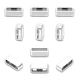 thumbnail image 1 of TFixol 10Pcs 22mm Silicone Replacement Secure Rings Watch Strap Fasteners Band Keepers Strap Loops Compatible with GARMIN Watch, White, 1 of 8