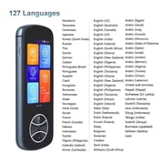 Smart AI Translator Voice Multi 137 Languages Portable Support 3 Inch Touch Screen Photo Offline Record Translation ,Long-Lasting