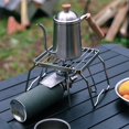 thumbnail image 4 of SIEYIO Folding Campfire Grill Stove Stand Stainless Steel Camp Fire Cooking Racks Grill Stove Stand for Outdoor Campings Hiking, 4 of 10