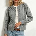 thumbnail image 2 of ZIXKCGDSE Women's Lightweight Knit Cardigan Cute Soft Button-Down Sweater Versatile Fall Tops Size S, 2 of 4