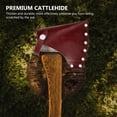 thumbnail image 4 of Axe Sheath Cattlehide Protective Cover Axe Head Sheath Portable Hatchet Cover, 4 of 4