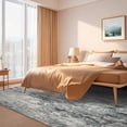 thumbnail image 4 of Gaderth 8x10 Large Area Rug for Living Room Bedroom, Modern Abstract Striped Rug with Stain Resistant Non Slip, Washable Faux Wool Low Pile Carpet for Dining Room Dorm Nursery Office, 4 of 7