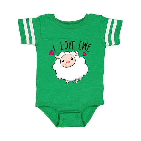 

Inktastic I Love Ewe- cute sheep Gift Baby Boy or Baby Girl Bodysuit