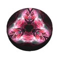 thumbnail image 3 of 16'' Psychedelic Roses Tire Cover, Universal Spare Wheel Covers, Dust-Proof, Water-Proof, Sun-Proof and Corrosion-Proof, 3 of 9